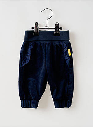Pantalon drept strânsă pe partea de jos talie elastică albastru STEIFF fată