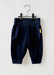 Pantalon drept strânsă pe partea de jos talie elastică albastru STEIFF fată