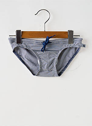 Slip de baie imprimeu dungi albastru PETIT BATEAU băiat