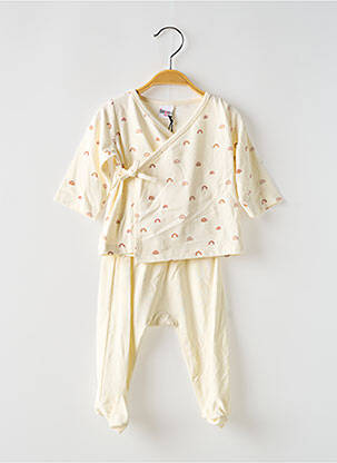 Set pantaloni strânsă la bază bej BB AND CO fată