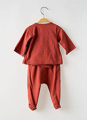 Set pantaloni strânsă la bază maro BB AND CO fată