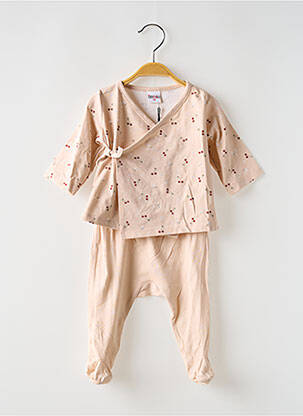 Set pantaloni strânsă la bază roz BB AND CO fată