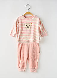 Set pantaloni strânsă la bază roz STEIFF fată