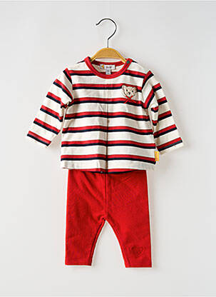 Set pantaloni croială dreaptă roșu STEIFF băiat