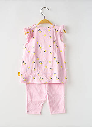 Set pantaloni tip de tricou roz STEIFF fată