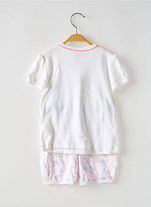 Set șort mâneci scurte alb PETIT BATEAU fată