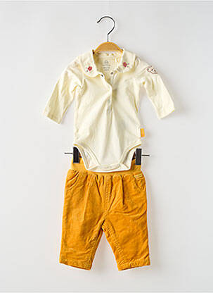 Set pantaloni tip de tricou bej STEIFF fată