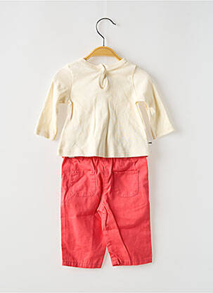 Set pantaloni tip de tricou bej PETIT BATEAU fată