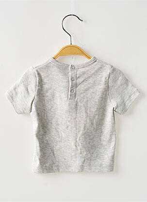 Tricou imprimeu fantezie mâneci scurte gri PETIT BATEAU băiat