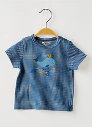 Tricou elasticitate mâneci scurte albastru MOULIN ROTY garcon