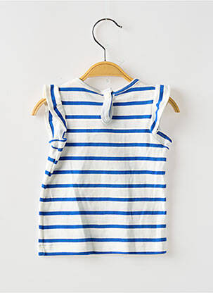 Maiou croială dreaptă fără mâneci albastru PETIT BATEAU fată