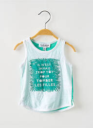 Tricou croială dreaptă bretele subțiri alb BULLE DE BB garcon