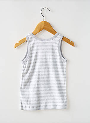 Tricou croială dreaptă bretele subțiri gri PETIT BATEAU băiat