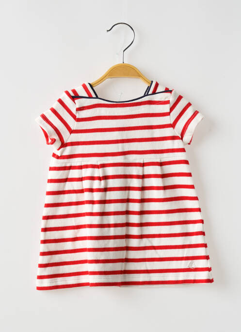 Rochie midi alb PETIT BATEAU fată