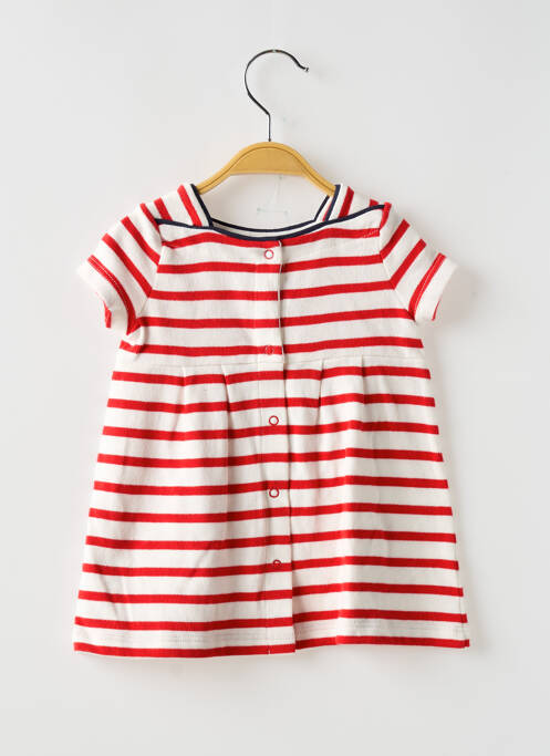 Rochie midi alb PETIT BATEAU fată