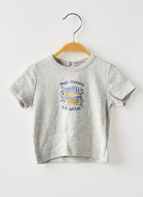 Tricou gri PETIT BATEAU băiat