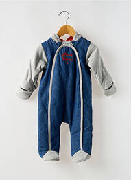 Salopetă-pantalon guler în v mâneci lungi albastru BB AND CO enfant