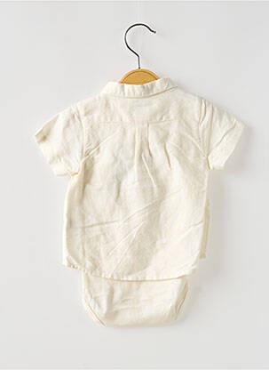 Cămașă cu mâneci scurte mâneci scurte bej PETIT BATEAU băiat