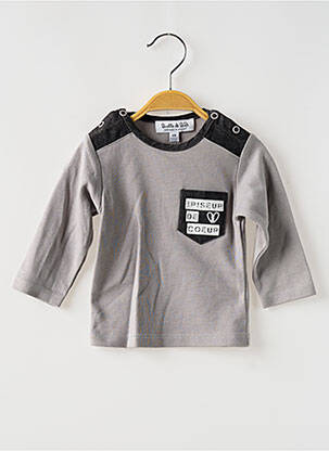 Tricou mâneci lungi mâneci lungi gri BULLE DE BB băiat