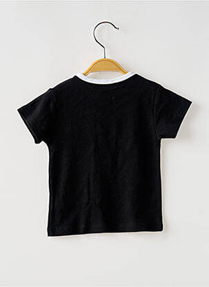 Tricou croială dreaptă mâneci scurte negru BULLE DE BB băiat