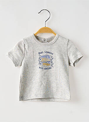 Tricou gri PETIT BATEAU băiat