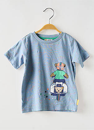 Tricou croială dreaptă mâneci scurte albastru STEIFF băiat