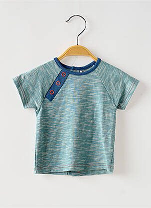 Tricou închidere presată mâneci scurte albastru MOULIN ROTY băiat