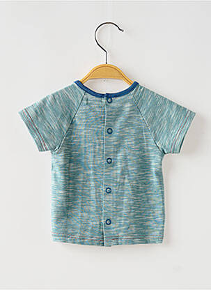 Tricou închidere presată mâneci scurte albastru MOULIN ROTY băiat