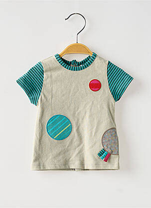 Tricou elasticitate mâneci scurte albastru MOULIN ROTY fată