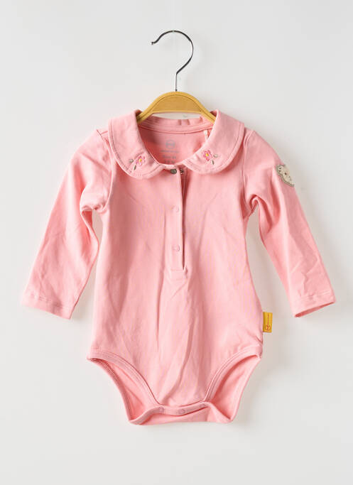 Body de lenjerie roz STEIFF fată