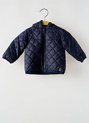 Geacă matlasată croială dreaptă fără glugă albastru PETIT BATEAU copil