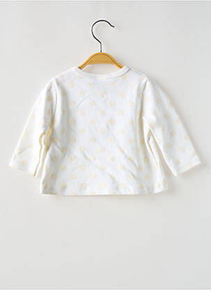 Jachete casual guler rotund alb PETIT BATEAU fată