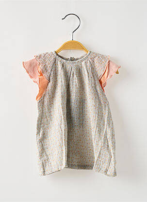 Rochie midi mâneci scurte mâneci scurte gri MOULIN ROTY fată