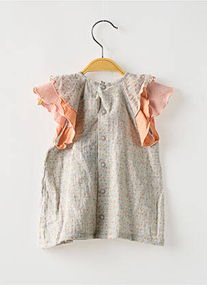 Rochie midi mâneci scurte mâneci scurte gri MOULIN ROTY fată