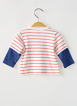 Tricou mâneci lungi mâneci lungi alb PETIT BATEAU băiat