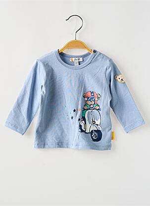 Tricou mâneci lungi mâneci lungi albastru STEIFF băiat
