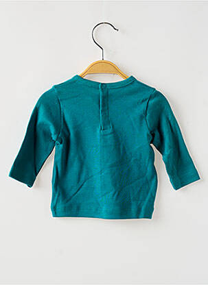 Tricou închidere cu fermoar la umăr mâneci lungi albastru PETIT BATEAU băiat