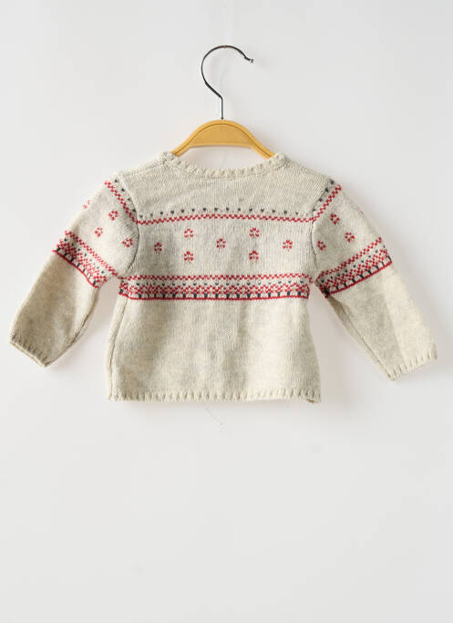 Vestă cu mâneci lungi bej PETIT BATEAU băiat