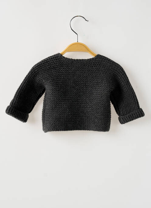 Vestă cu mâneci lungi gri PETIT BATEAU fată