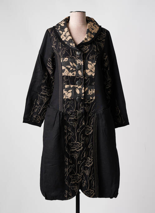 Palton lung bej NID D'ABEILLE femeie