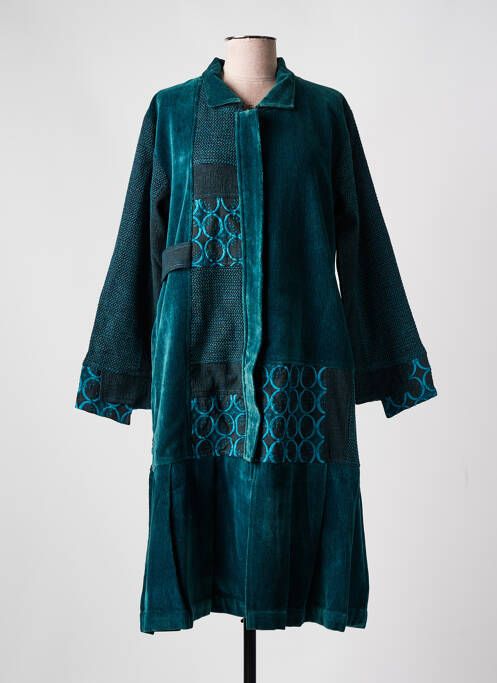 Palton lung albastru ZELTI femeie