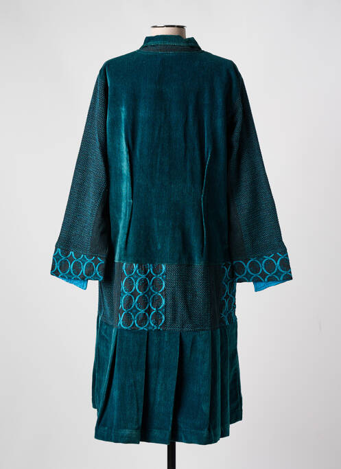 Palton lung albastru ZELTI femeie