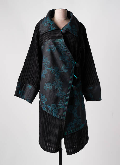 Palton lung negru ZELTI femeie