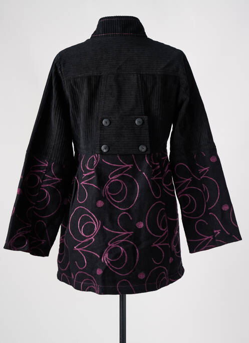 Palton scurt închidere cu nasturi pe față fără glugă negru NID D'ABEILLE femme