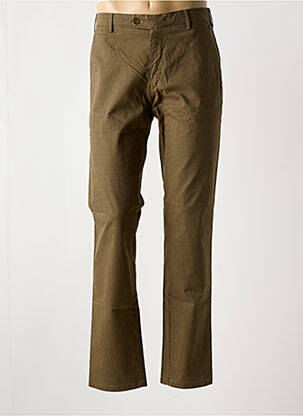 Pantalon chino țesătură poplin verde MEYER bărbat