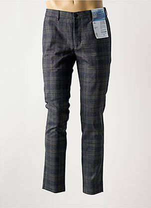Pantalon chino imprimeu imprimeu prinț de wales mărime normală albastru M5 BY MEYER bărbat