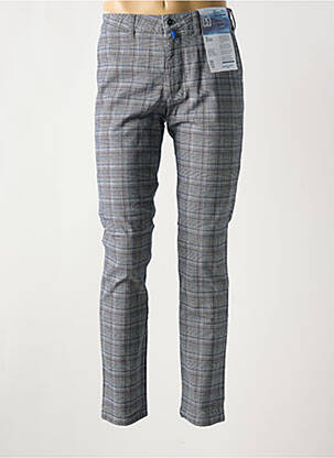 Pantalon chino imprimeu imprimeu prinț de wales mărime normală albastru M5 BY MEYER bărbat