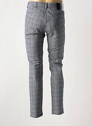 Pantalon chino imprimeu imprimeu prinț de wales mărime normală albastru M5 BY MEYER bărbat