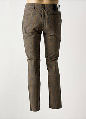 Pantalon chino imprimeu imprimeu prinț de wales mărime normală maro M5 BY MEYER bărbat