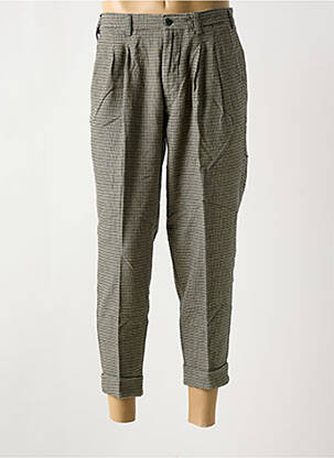 Pantalon 7/8 croială morcov talie înaltă verde MMX bărbat